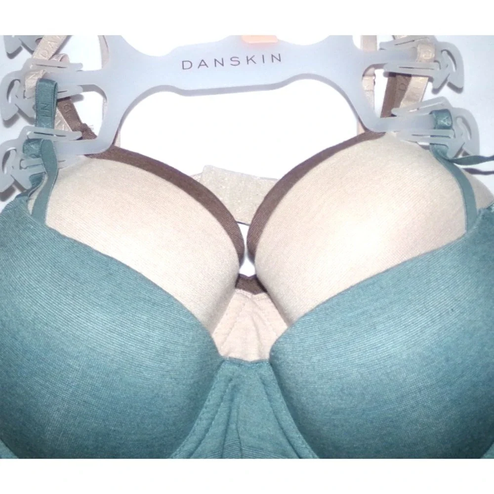 WOMENS DANSKIN 3 PACK MICROSOFT‎ LIFT BRAS~SZ 36C~$64